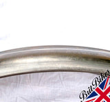 MOTORBIKE UNIVERSAL 5" FRONT RIBBED STEEL MUDGUARD 125MM X 810MM RAW STEEL