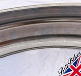 MOTORBIKE UNIVERSAL 5" FRONT RIBBED STEEL MUDGUARD 125MM X 810MM RAW STEEL