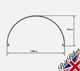 CLASSIC MOTORBIKE REAR MUDGUARD 5" FLARED END ALLOY TO FIT 18” & 19” WHEELS - UNPOLISHED