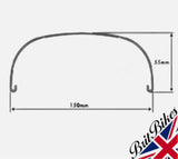 CLASSIC MOTORBIKE UNIVERSAL 6” WIDE REAR UNIVERSAL D SECTION RAW STEEL 18” 19" WHEEL