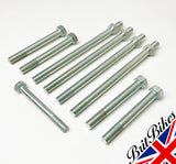 TRIUMPH HIGH TENSILE 9 PIECE CYLINDER HEAD BOLT SET FOR TR6 T120 UNIT MODELS