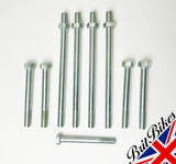 TRIUMPH HIGH TENSILE 9 PIECE CYLINDER HEAD BOLT SET FOR TR6 T120 UNIT MODELS