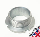 TRIUMPH & BSA TWIN TRIPLE BOTTOM FORK STANCHION NUT (1968-) 28 TPI 97-2091