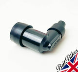 LUCAS LZFH BLACK SPARK PLUG CAP NON RESISTOR TYPE - BSA NORTON TRIUMPH