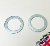 BSA A50 A65 A75 ROCKET 3 FORK OIL SEAL HOLDERS POLISHED S/STEEL PAIR 97-3633