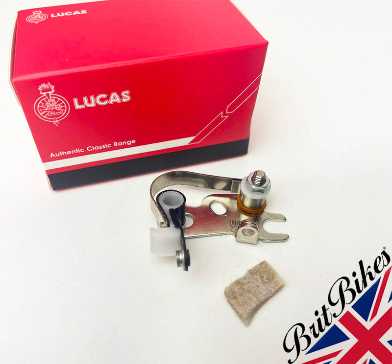 GENUINE LUCAS CONTACT SET BSA, NORTON & TRIUMPH TWINS (1968-72) 6.C.A - 54419827