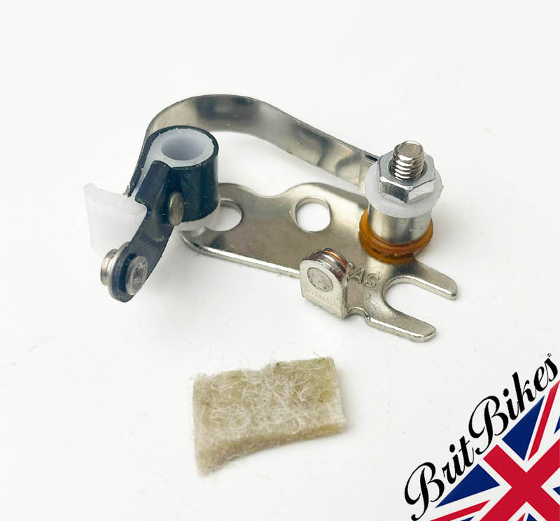 GENUINE LUCAS CONTACT SET BSA, NORTON & TRIUMPH TWINS (1968-72) 6.C.A - 54419827