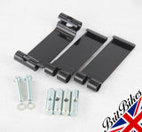 BSA A7 A10 A & B MODELS BATTERY STRAP SET 3 PIECE WITH TRUNIONS 42-4502, 42-4503