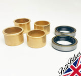 FORK BUSH AND SEAL KIT MADE IN ENGLAND TRIUMPH T100 T120 TR6 T90 BSA A65 B25 B44