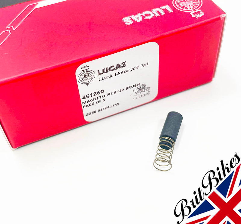 GENUINE LUCAS MAG BRUSH ONE PICK UP BRUSH & SPRING FOR LUCAS K2F MAGNETO 451260
