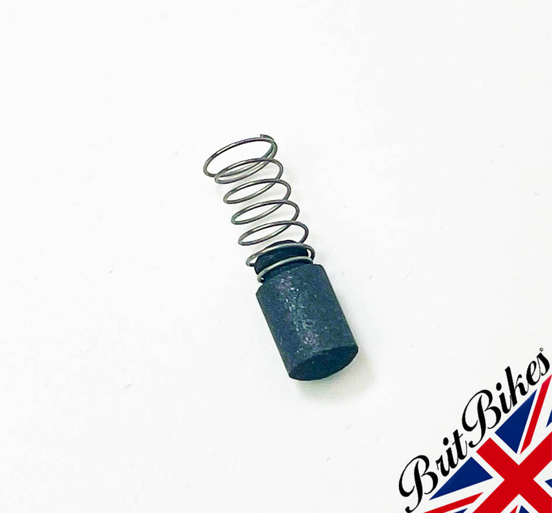 ONE GENUINE LUCAS MAGNETO EARTH BRUSH & SPRING TWIN CYL K2F 455190, 455191