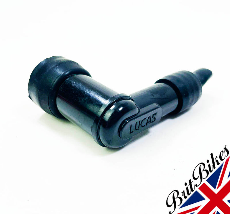 LUCAS BLACK SPARK PLUG CAP RESISTOR TYPE LB05F 142586 - BSA NORTON TRIUMPH