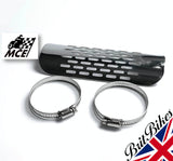 UNIVERSAL CHROME MOTORBIKE EXHAUST HEAT SHIELD 7