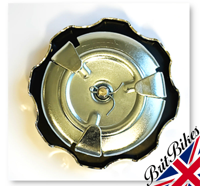AJS MATCHLESS CHROME 2.5" FUEL PETROL TANK CAP - 01-3748, 01-1003, 3667