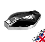 FLIP CHROME PETROL TANK CAP BSA NORTON TRIUMPH - MADE IN ENGLAND 06-0681 68-8190