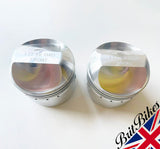 PAIR OF PISTONS TRIUMPH T100 500CC MODELS ETC (68-74) 69MM +040 OVERSIZE - 18786