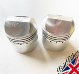 PAIR OF PISTONS TRIUMPH T100 500CC MODELS ETC (68-74) 69MM +040 OVERSIZE - 18786