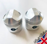 PAIR OF PISTONS TRIUMPH T100 500CC MODELS ETC (68-74) 69MM +040 OVERSIZE - 18786