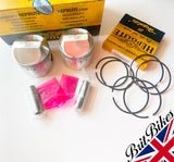 PAIR OF HEPOLITE PISTONS & RINGS TRIUMPH T100 500CC (1968-74) 69MM +020 18786