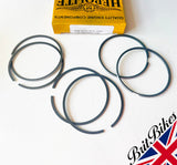 PAIR OF HEPOLITE PISTONS & RINGS TRIUMPH T100 500CC (1968-74) 69MM +020 18786