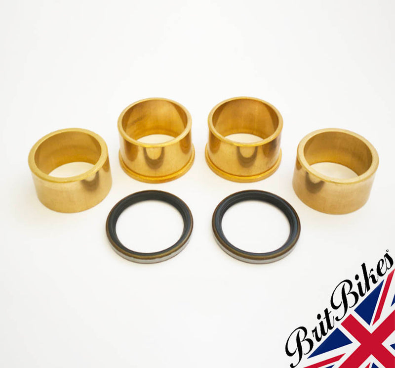 TRIUMPH TWINS FORK BUSH AND SEAL KIT MADE IN ENGLAND 97-0441 97-0443 97-1168