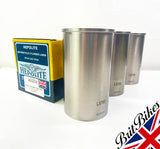 3x HEPOLITE BSA A75 TRIUMPH T150 T160 CYLINDER LINER SET MADE IN ENGLAND 70-8914