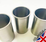 3x HEPOLITE BSA A75 TRIUMPH T150 T160 CYLINDER LINER SET MADE IN ENGLAND 70-8914