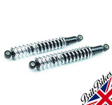 PAIR OF 12.9" SHOCKS & CHROME SPRINGS NORTON MODEL 50 ES2 88 99 WIDELINE