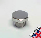 PAIR OF BSA TRIUMPH FORK TUBE CHROME TOP NUT 97-2652 41-5146 41-5129