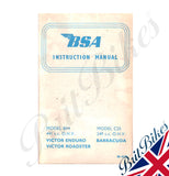 GENUINE BSA INSTRUCTION MANUAL B44 VICTOR ENDURO ROADSTER C25 BARRACUDA 00-4138