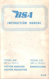 GENUINE BSA INSTRUCTION MANUAL B44 VICTOR ENDURO ROADSTER C25 BARRACUDA 00-4138