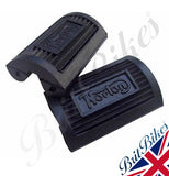 FOOTREST RUBBERS BICYCLE PEDAL TYPE EMBOSSED NORTON ES2 16H MODEL 18 - 04-0370