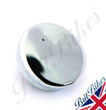 2" CHROME FUEL OIL TANK CAP WITH VENT - BSA TRIUMPH - MADE IN ENGLAND