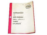 GENUINE TRIUMPH SUPPLEMENTAL PARTS BOOK - TRIDENT T150V (1973) UK US EXPORT