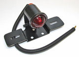 ADJUSTABLE REAR LAMP - UNIVERSAL BLACK CAFE RACER STYLE ATOMIC 12V CUSTOM BIKE