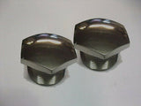 PAIR FORK STANCHION TOP NUTS BSA A B C Group C15 B31 A10 A65 M21 S/STEEL 65-5331