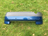 AUDI A4 B6 2001-06 SALOON REAR BUMPER DENIM BLUE LZ5W WITH PARKING SENSOR HOLES