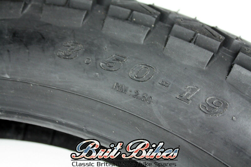 CLASSIC MOTORCYCLE TYRE 3.50 X 19 REAR - BSA, NORTON, TRIUMPH ETC