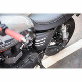 Motone Ribbed Side Panels PAIR Matte Black - Triumph Bonneville T100 SE Thruxton