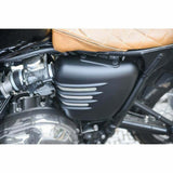 Motone Ribbed Side Panels PAIR Matte Black - Triumph Bonneville T100 SE Thruxton