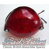 LUCAS 529 STYLE REAR LIGHT LAMP & 6V BULB BSA ARIEL TRIUMPH AJS 53256B 53428