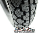 PAIR OF CLASSIC MOTORCYCLE TYRES ORIGINAL TREAD 3.25 X 19 FRONT & 3.50 X 19 REAR