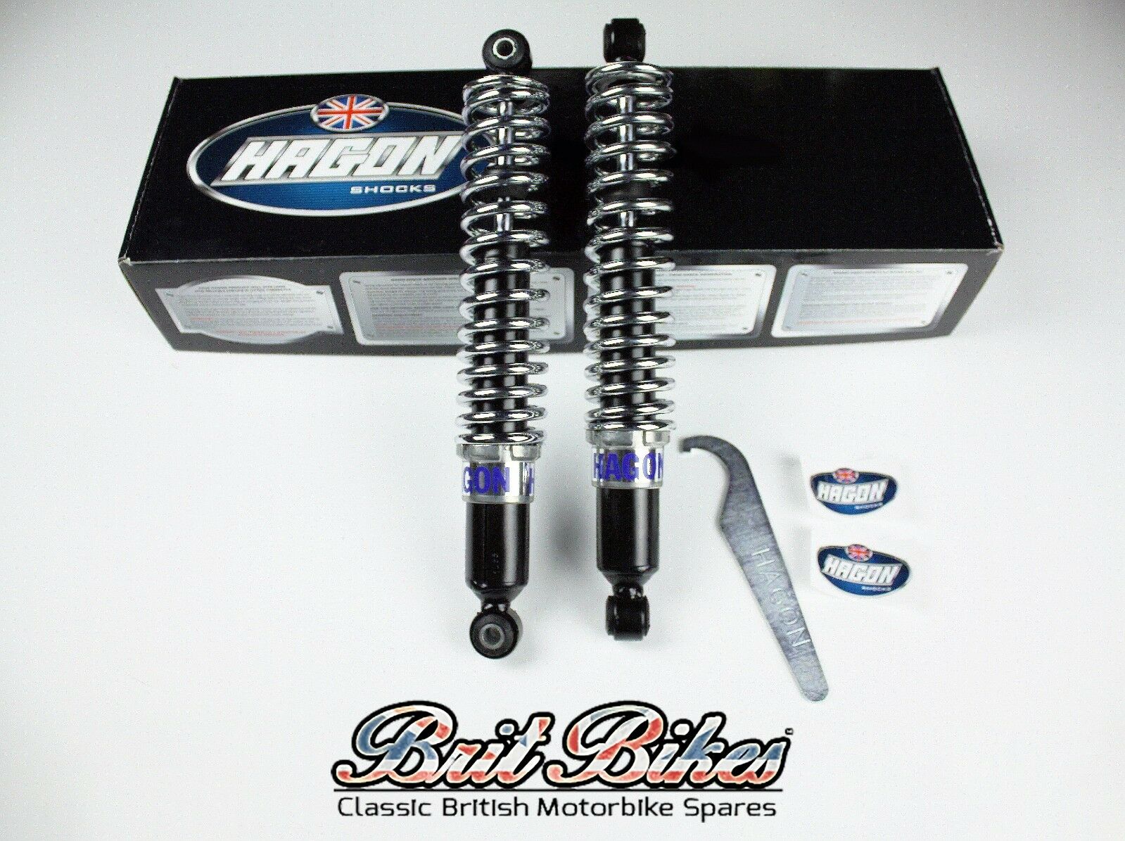 HAGON REAR SHOCKS - TRIUMPH T150 & T160 TRIDENT - QUALITY MADE IN ENGL ...