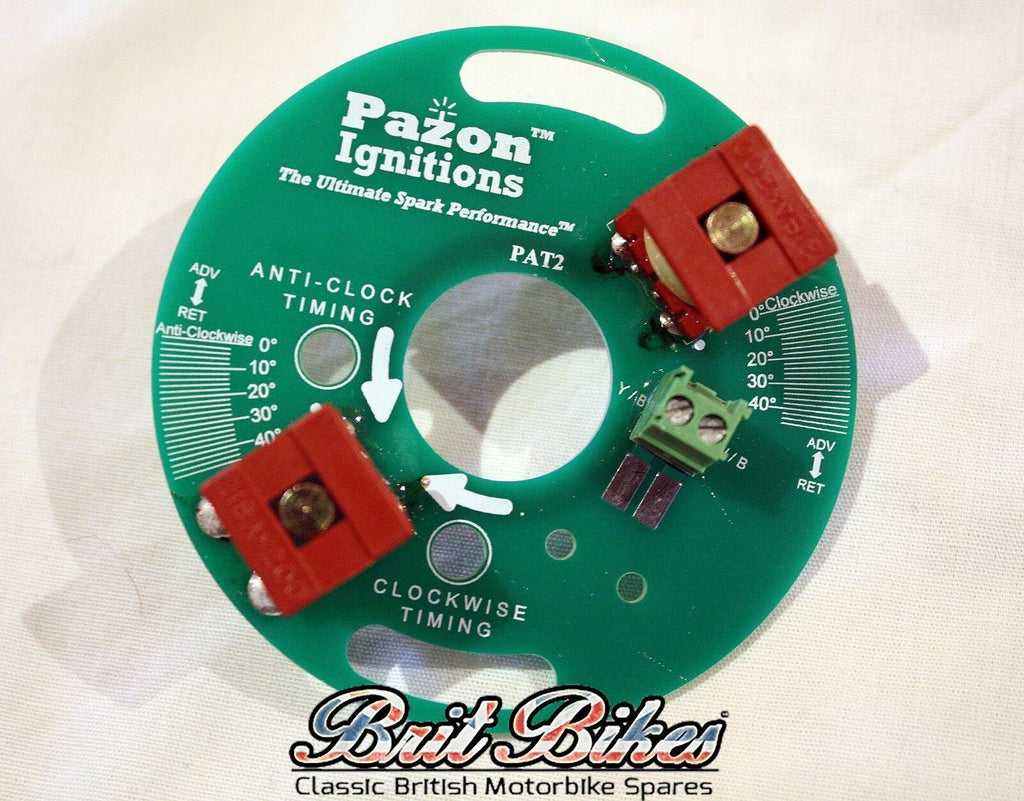 BSA A50 A65 ELECTRONIC IGNITION KIT TWIN CYLINDER 12 VOLT PAZON SUREF