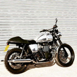 Motone Triumph Bonneville Cafe Racer Seat Diamond Black T100 Thruxton Scrambler
