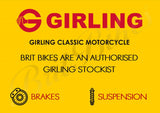 GENUINE GIRLING BRAKE SHOES TRIUMPH TIGER T20 CUB FRONT OR REAR 90-5719 37-0977