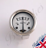 AMMETER WITH METAL CASE WHITE 1.75