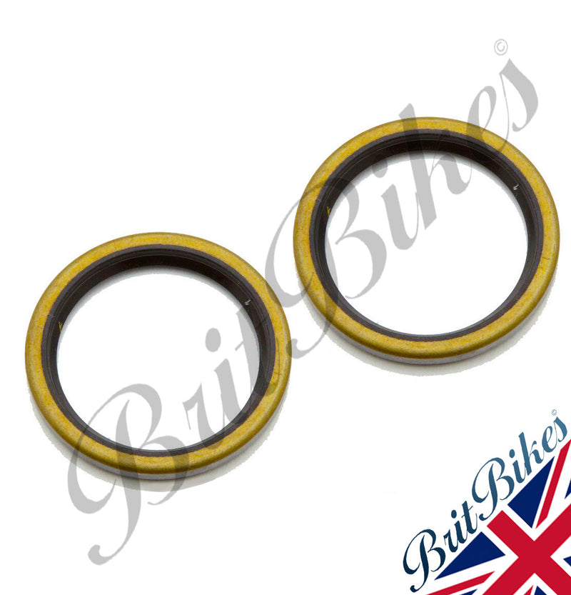 2 x FORK OIL SEAL BSA C15 B40 Star SS80 VELOCETTE Mac Viper Venom 40-5049, 355/4