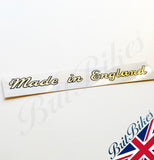 TRIUMPH MOTORBIKE FRAME TANK TRANSFER DECAL GOLD - MADE IN ENGLAND - 60-3361