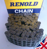 Genuine Renold Triplex chain - Made in England  To fit all 750 unit Triumph T140 & TR7 models 73-84 OEM: 60-4125, 116-038-84E